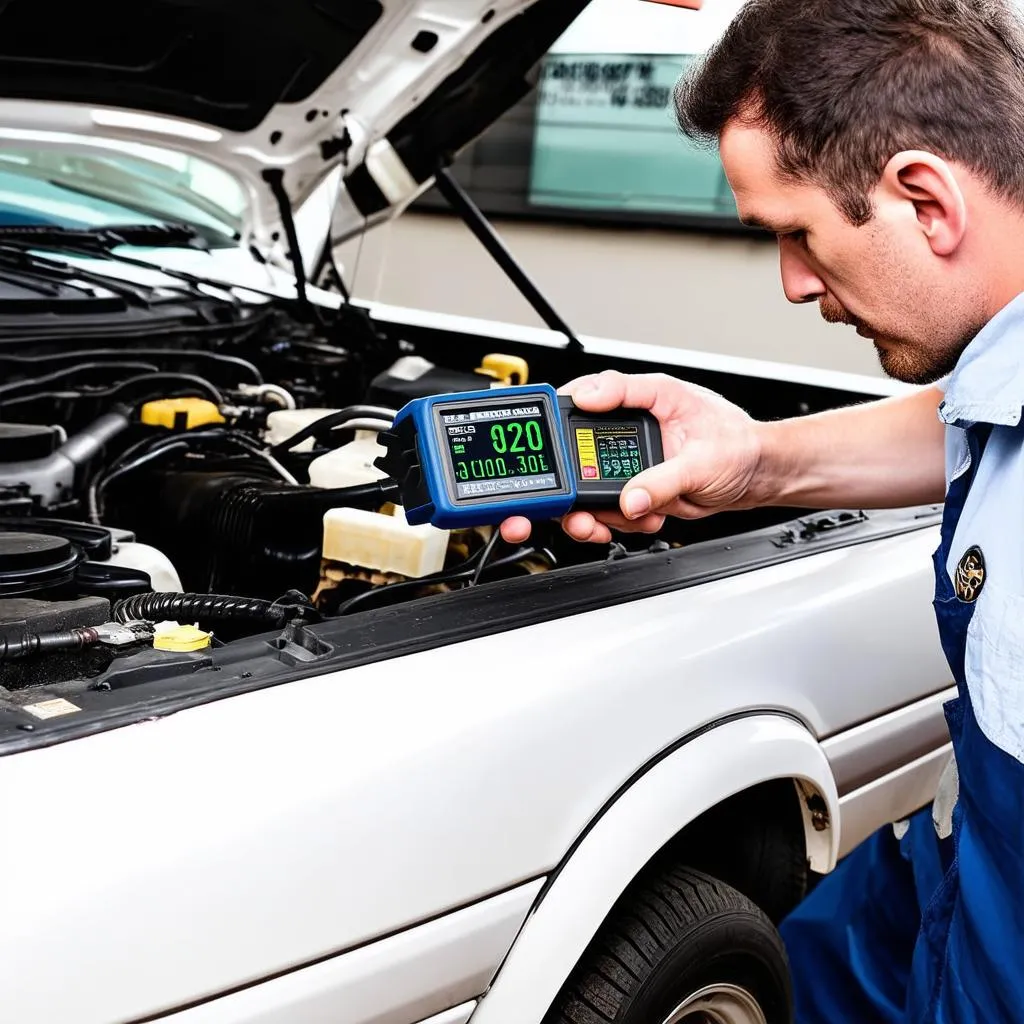 OBD Scanner in Use